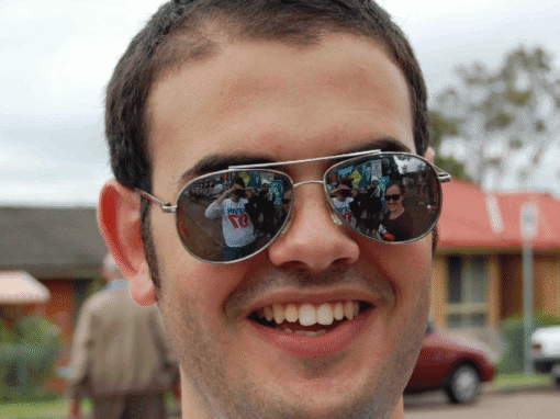 Dave Burnett smiling outdoors